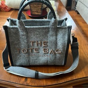 New unused Marc Jacobs felt and leather trim tote